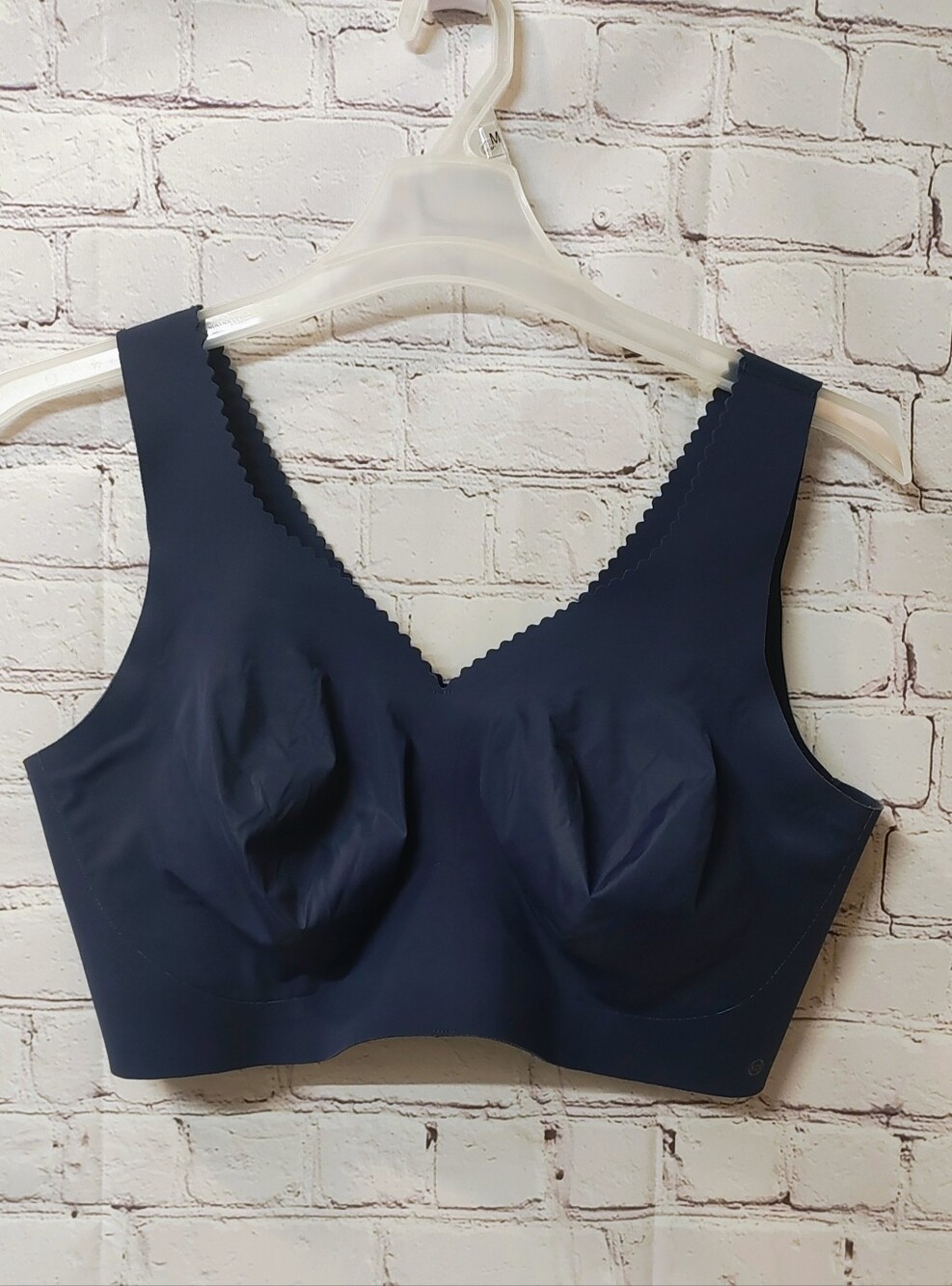 Evelyn Bobbie Evelyn Bra Navy Blue Wirefree Comfort Bra 3X Eb Core Seamless
